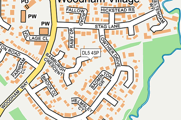 DL5 4SP map - OS OpenMap – Local (Ordnance Survey)