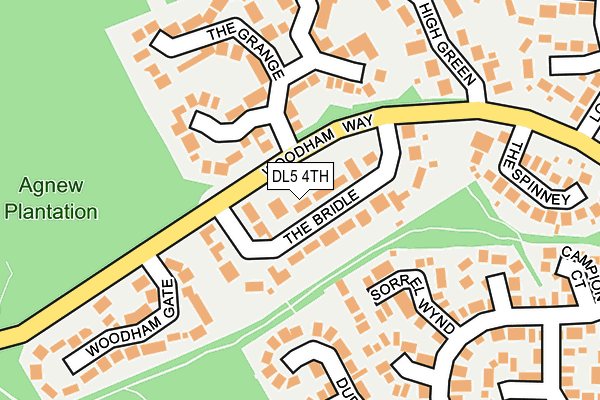 DL5 4TH map - OS OpenMap – Local (Ordnance Survey)