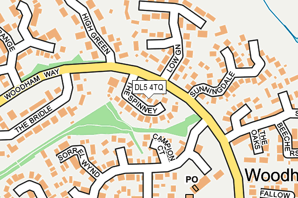 DL5 4TQ map - OS OpenMap – Local (Ordnance Survey)