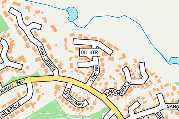 DL5 4TR map - OS OpenMap – Local (Ordnance Survey)