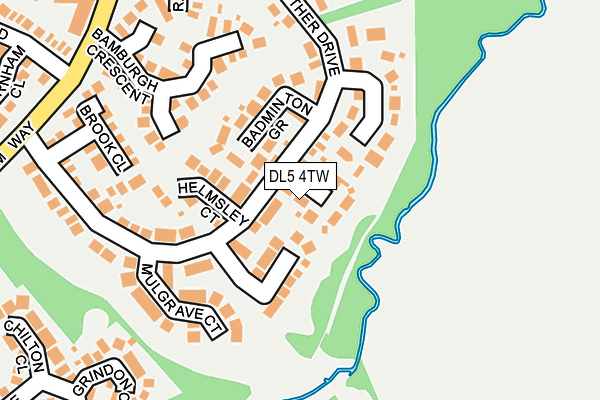 DL5 4TW map - OS OpenMap – Local (Ordnance Survey)