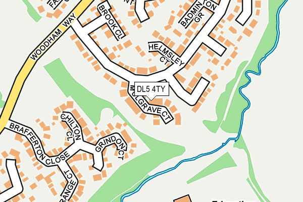 DL5 4TY map - OS OpenMap – Local (Ordnance Survey)