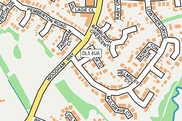 DL5 4UA map - OS OpenMap – Local (Ordnance Survey)