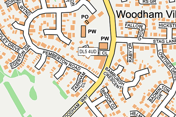 DL5 4UD map - OS OpenMap – Local (Ordnance Survey)