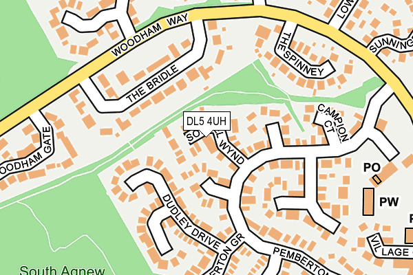 DL5 4UH map - OS OpenMap – Local (Ordnance Survey)