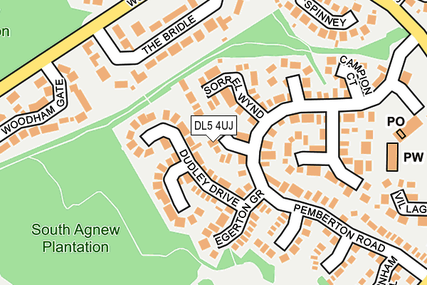 DL5 4UJ map - OS OpenMap – Local (Ordnance Survey)