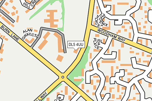 DL5 4UU map - OS OpenMap – Local (Ordnance Survey)