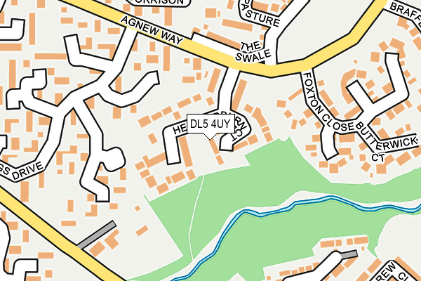 DL5 4UY map - OS OpenMap – Local (Ordnance Survey)