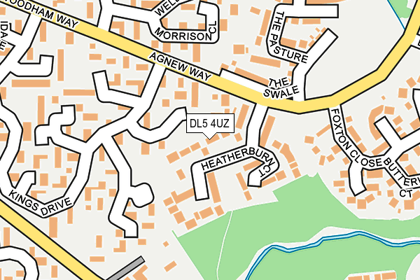 DL5 4UZ map - OS OpenMap – Local (Ordnance Survey)