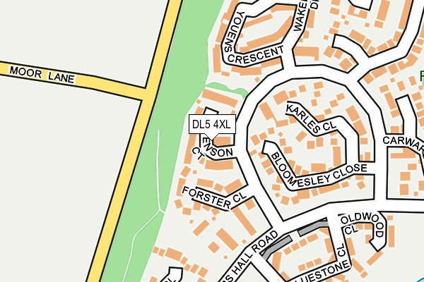 DL5 4XL map - OS OpenMap – Local (Ordnance Survey)