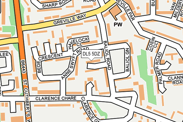 DL5 5DZ map - OS OpenMap – Local (Ordnance Survey)