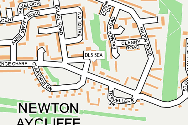 DL5 5EA map - OS OpenMap – Local (Ordnance Survey)