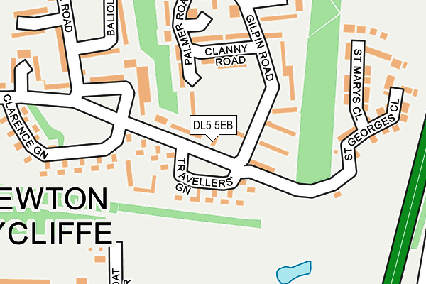 DL5 5EB map - OS OpenMap – Local (Ordnance Survey)