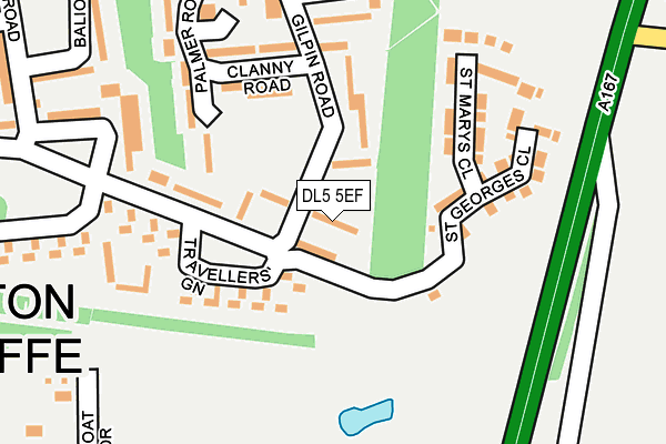 DL5 5EF map - OS OpenMap – Local (Ordnance Survey)