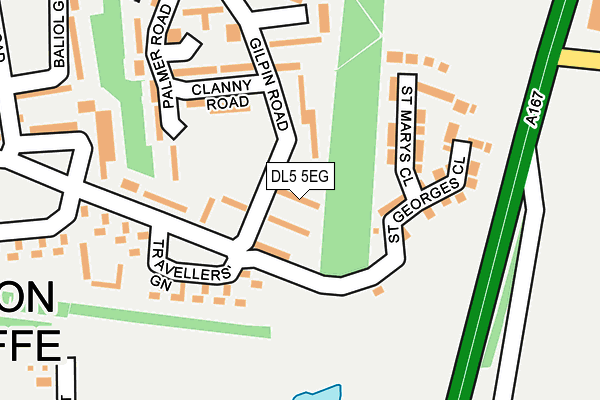 DL5 5EG map - OS OpenMap – Local (Ordnance Survey)