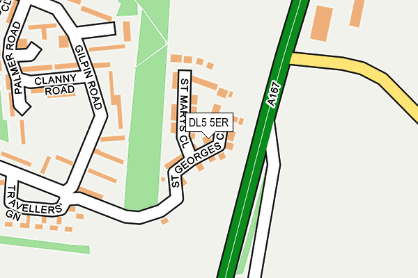 DL5 5ER map - OS OpenMap – Local (Ordnance Survey)