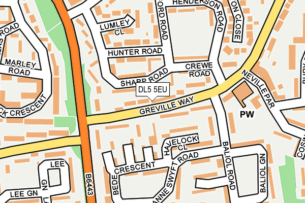 DL5 5EU map - OS OpenMap – Local (Ordnance Survey)