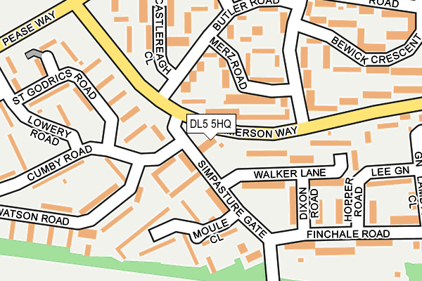 DL5 5HQ map - OS OpenMap – Local (Ordnance Survey)