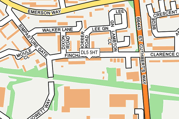 DL5 5HT map - OS OpenMap – Local (Ordnance Survey)