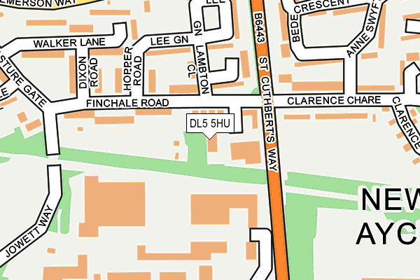 DL5 5HU map - OS OpenMap – Local (Ordnance Survey)