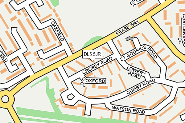 DL5 5JR map - OS OpenMap – Local (Ordnance Survey)