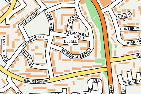 DL5 5LL map - OS OpenMap – Local (Ordnance Survey)