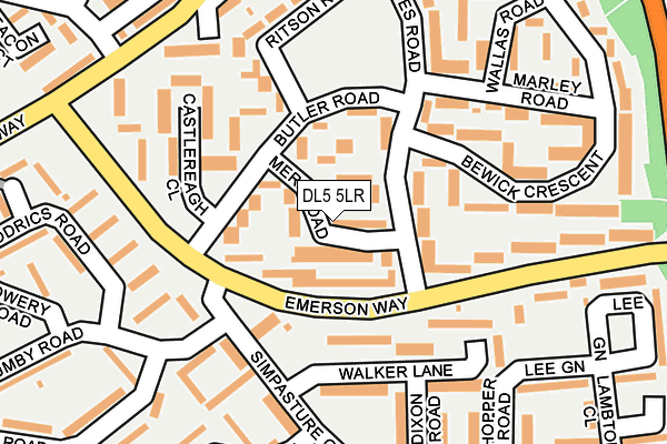 DL5 5LR map - OS OpenMap – Local (Ordnance Survey)