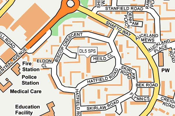 DL5 5PS map - OS OpenMap – Local (Ordnance Survey)
