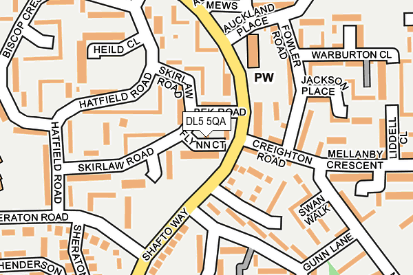 DL5 5QA map - OS OpenMap – Local (Ordnance Survey)