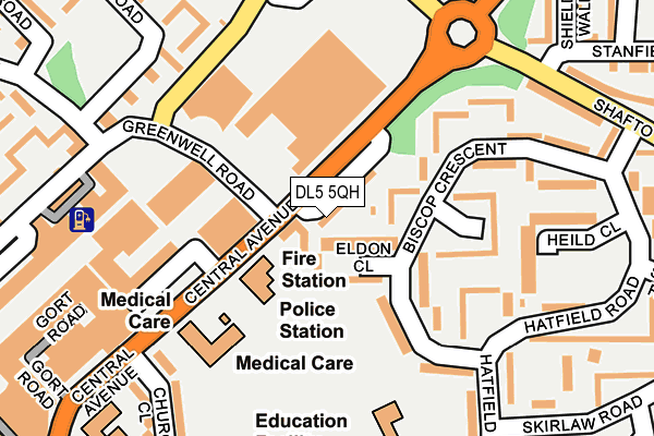 DL5 5QH map - OS OpenMap – Local (Ordnance Survey)