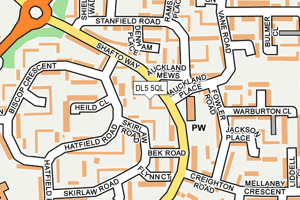 DL5 5QL map - OS OpenMap – Local (Ordnance Survey)