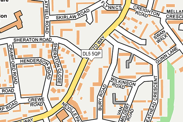 DL5 5QP map - OS OpenMap – Local (Ordnance Survey)