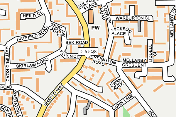 DL5 5QS map - OS OpenMap – Local (Ordnance Survey)