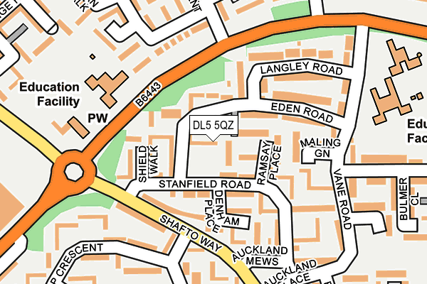 DL5 5QZ map - OS OpenMap – Local (Ordnance Survey)