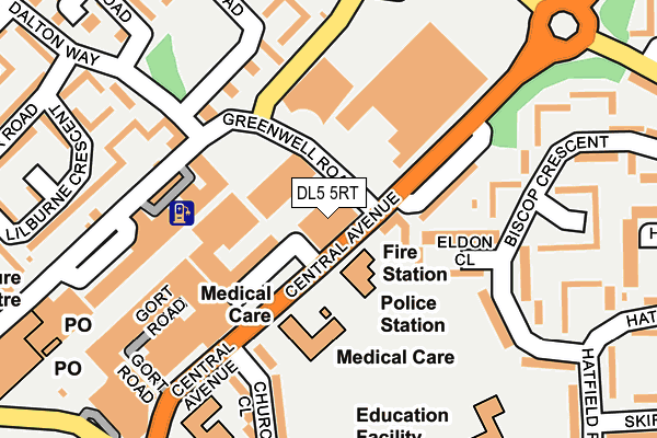 DL5 5RT map - OS OpenMap – Local (Ordnance Survey)