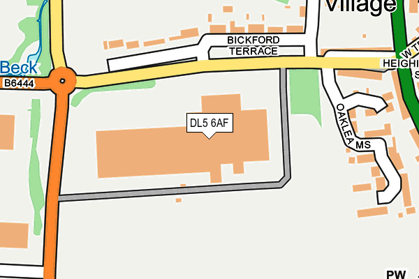 DL5 6AF map - OS OpenMap – Local (Ordnance Survey)