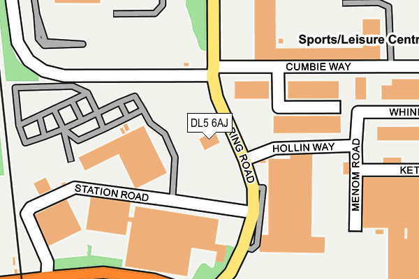 DL5 6AJ map - OS OpenMap – Local (Ordnance Survey)