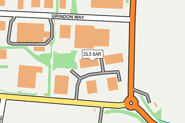 DL5 6AR map - OS OpenMap – Local (Ordnance Survey)