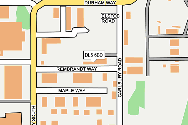 DL5 6BD map - OS OpenMap – Local (Ordnance Survey)