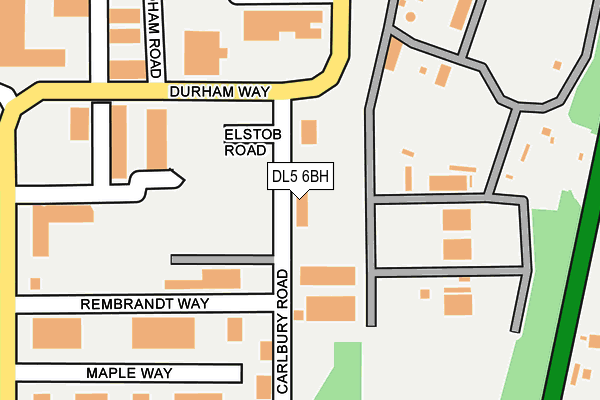 DL5 6BH map - OS OpenMap – Local (Ordnance Survey)