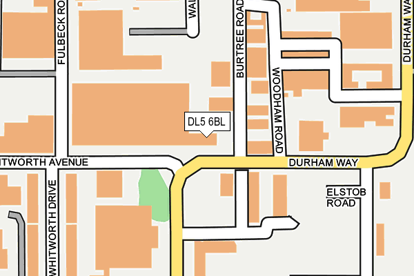 DL5 6BL map - OS OpenMap – Local (Ordnance Survey)