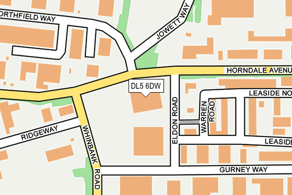 DL5 6DW map - OS OpenMap – Local (Ordnance Survey)