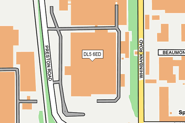 DL5 6ED map - OS OpenMap – Local (Ordnance Survey)