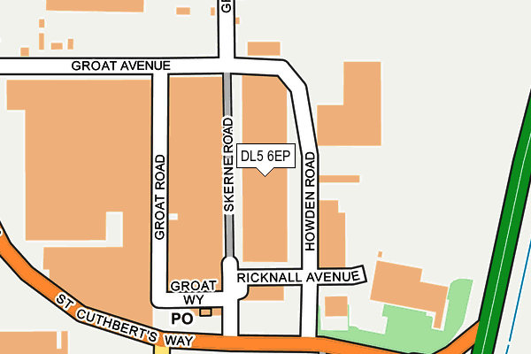 DL5 6EP map - OS OpenMap – Local (Ordnance Survey)