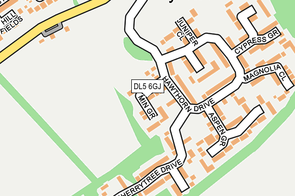 DL5 6GJ map - OS OpenMap – Local (Ordnance Survey)