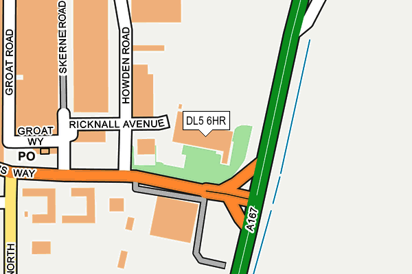 DL5 6HR map - OS OpenMap – Local (Ordnance Survey)