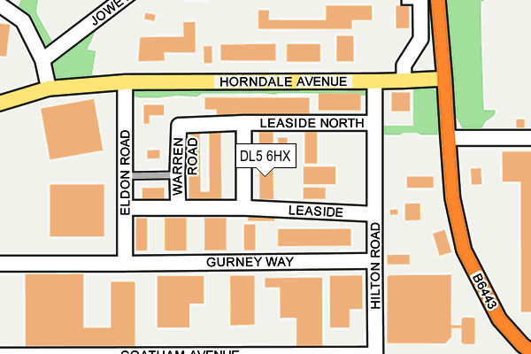 DL5 6HX map - OS OpenMap – Local (Ordnance Survey)