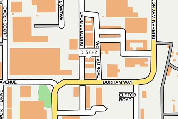 DL5 6HZ map - OS OpenMap – Local (Ordnance Survey)