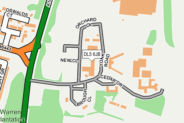 DL5 6JB map - OS OpenMap – Local (Ordnance Survey)
