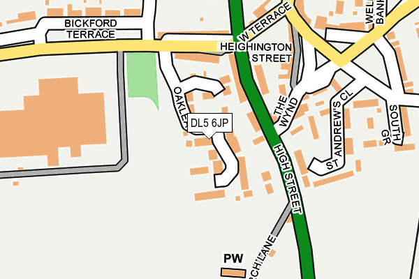DL5 6JP map - OS OpenMap – Local (Ordnance Survey)